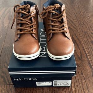 Nautica Kids Bowenswarf  Brown Lace-Up Boots size 10 Toddler boy